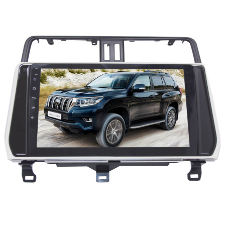 Штатная магнитола 10 дюймов для Toyota Prado 150 2017-2021 гг. LeTrun 2444-6493 Android 12 UIS8581А QLED 6+128 Gb